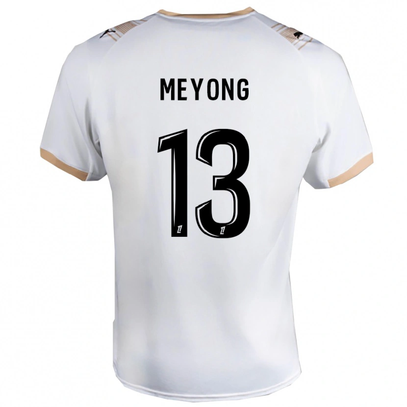 Danxen Damen Charlène Meyong #13 Weiß Schwarz Auswärtstrikot Trikot 2025/26 T-Shirt Österreich