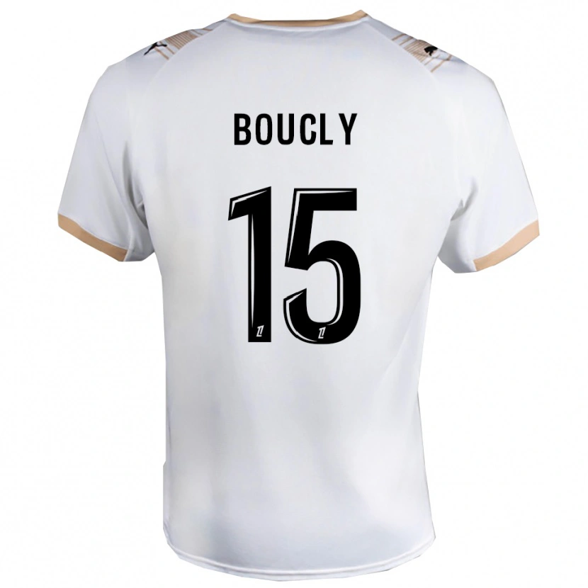 Danxen Damen Maïté Boucly #15 Weiß Schwarz Auswärtstrikot Trikot 2025/26 T-Shirt Österreich