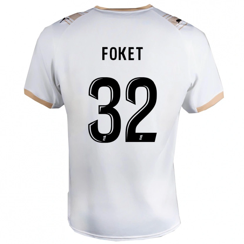 Danxen Damen Thomas Foket #32 Weiß Schwarz Auswärtstrikot Trikot 2025/26 T-Shirt Österreich