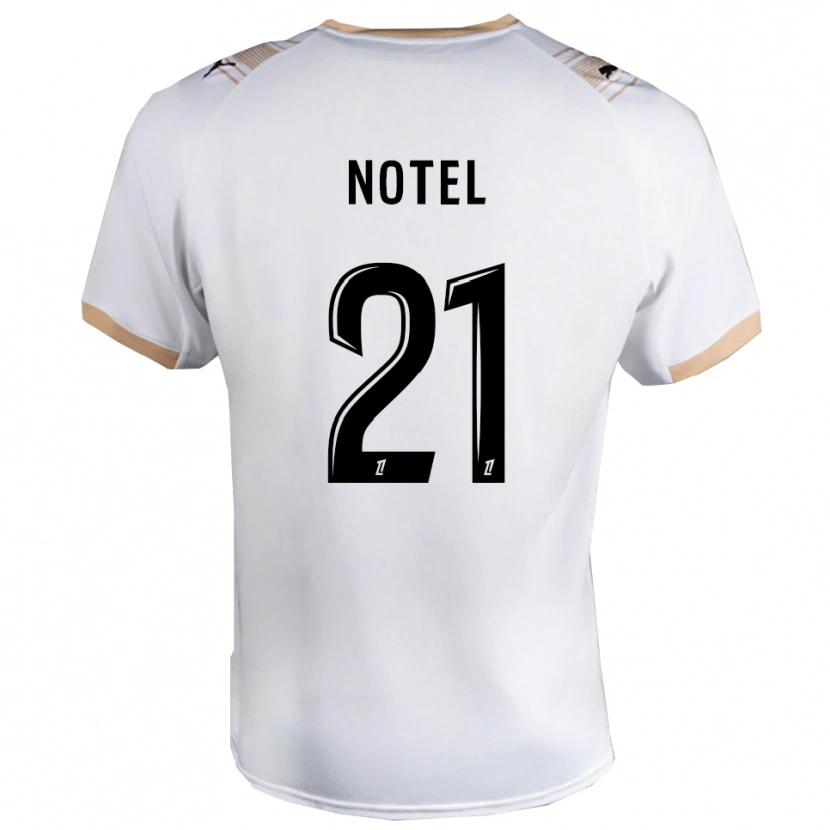 Danxen Damen Léa Notel #21 Weiß Schwarz Auswärtstrikot Trikot 2025/26 T-Shirt Österreich