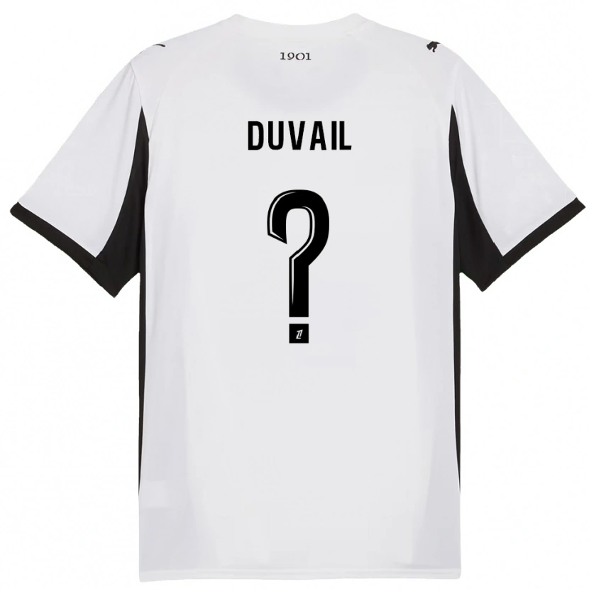 Danxen Damen Jules Duvail #0 Weiß Schwarz Auswärtstrikot Trikot 2025/26 T-Shirt Österreich