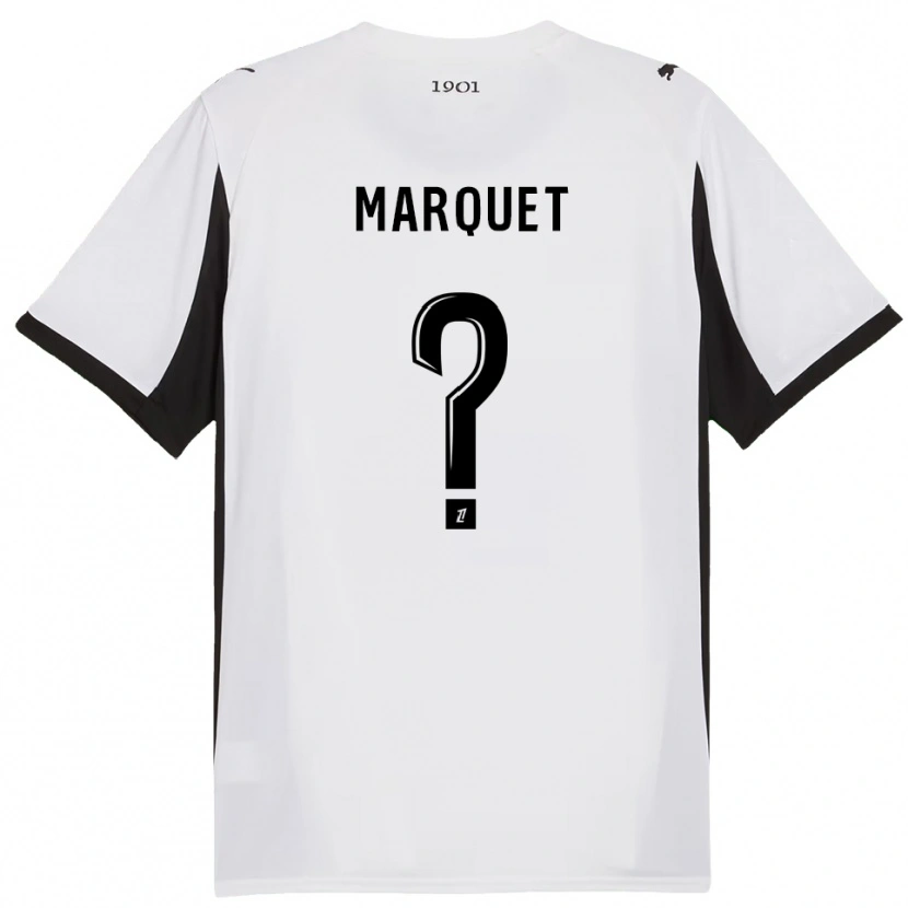 Danxen Damen Pacôme Marquet #0 Weiß Schwarz Auswärtstrikot Trikot 2025/26 T-Shirt Österreich