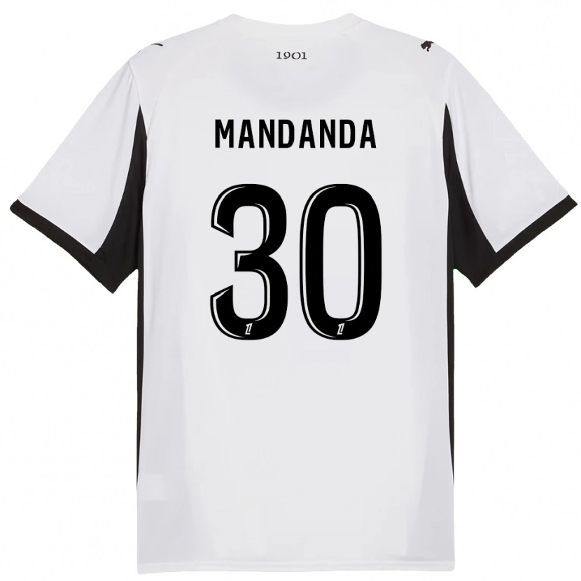 Danxen Damen Steve Mandanda #30 Weiß Schwarz Auswärtstrikot Trikot 2025/26 T-Shirt Österreich