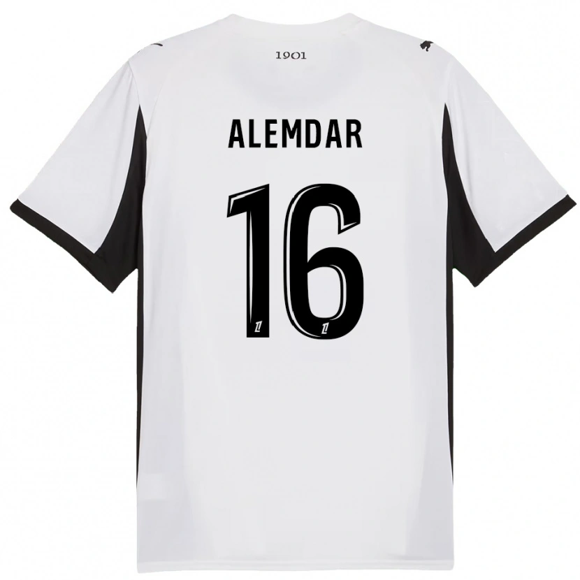 Danxen Damen Doğan Alemdar #16 Weiß Schwarz Auswärtstrikot Trikot 2025/26 T-Shirt Österreich