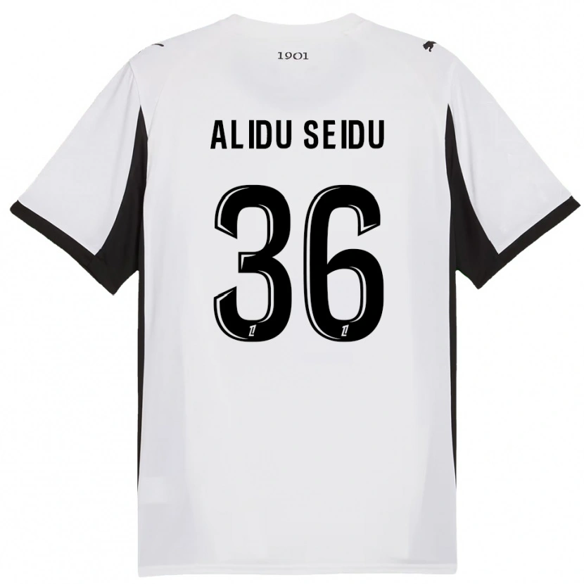 Danxen Damen Alidu Seidu #36 Weiß Schwarz Auswärtstrikot Trikot 2025/26 T-Shirt Österreich
