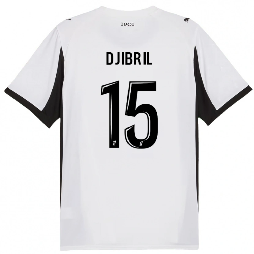 Danxen Damen Djibril Diallo #15 Weiß Schwarz Auswärtstrikot Trikot 2025/26 T-Shirt Österreich