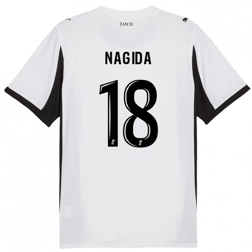 Danxen Damen Mahamadou Nagida #18 Weiß Schwarz Auswärtstrikot Trikot 2025/26 T-Shirt Österreich