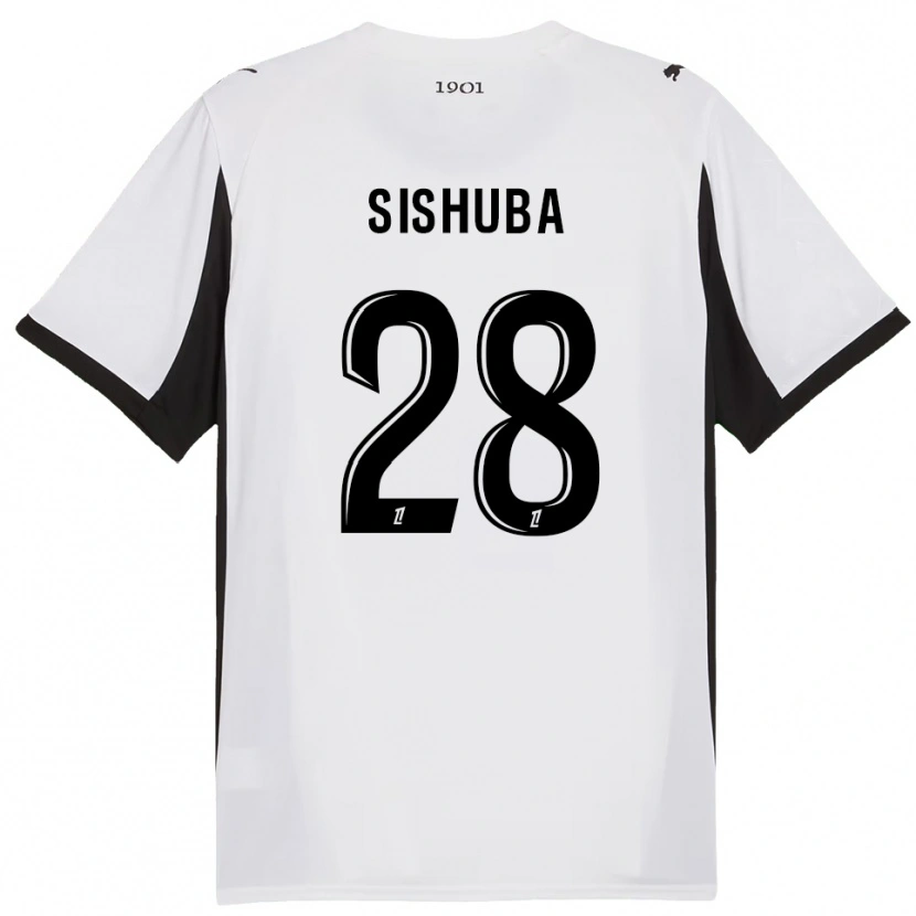 Danxen Damen Ayanda Sishuba #28 Weiß Schwarz Auswärtstrikot Trikot 2025/26 T-Shirt Österreich