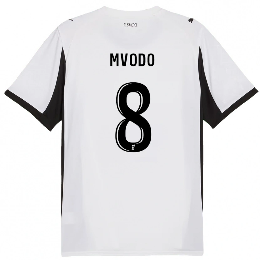 Danxen Damen Steeve Mvodo Mvodo #8 Weiß Schwarz Auswärtstrikot Trikot 2025/26 T-Shirt Österreich