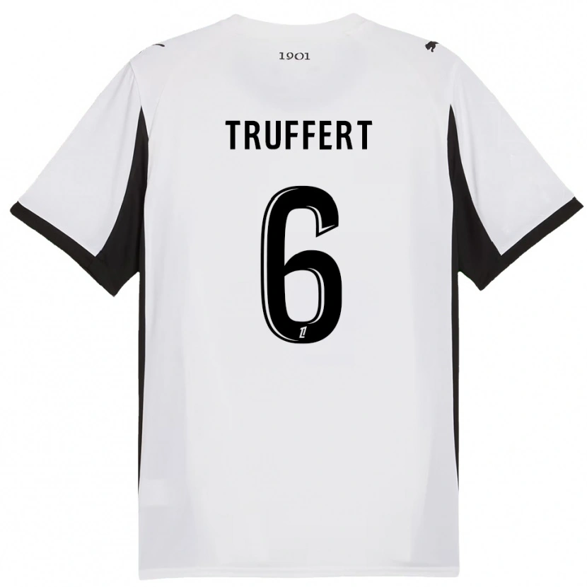 Danxen Damen Florian Truffert #6 Weiß Schwarz Auswärtstrikot Trikot 2025/26 T-Shirt Österreich