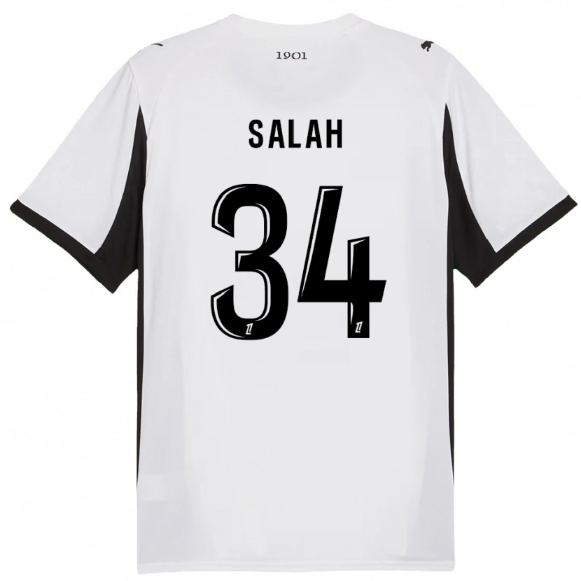 Danxen Damen Ibrahim Salah #34 Weiß Schwarz Auswärtstrikot Trikot 2025/26 T-Shirt Österreich