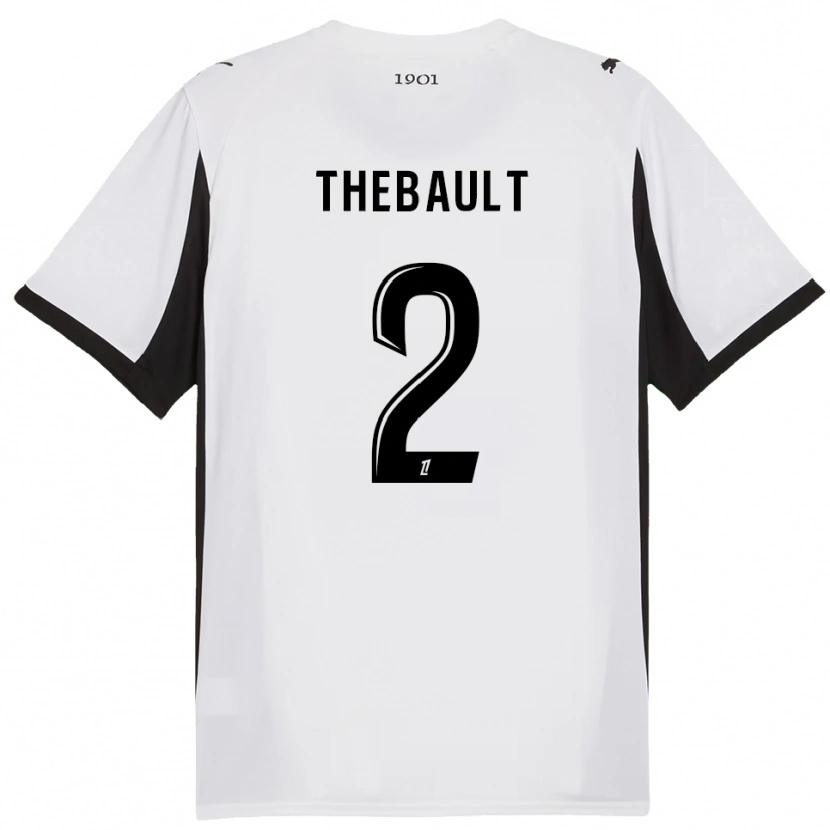 Danxen Damen Yaël Thébault #2 Weiß Schwarz Auswärtstrikot Trikot 2025/26 T-Shirt Österreich
