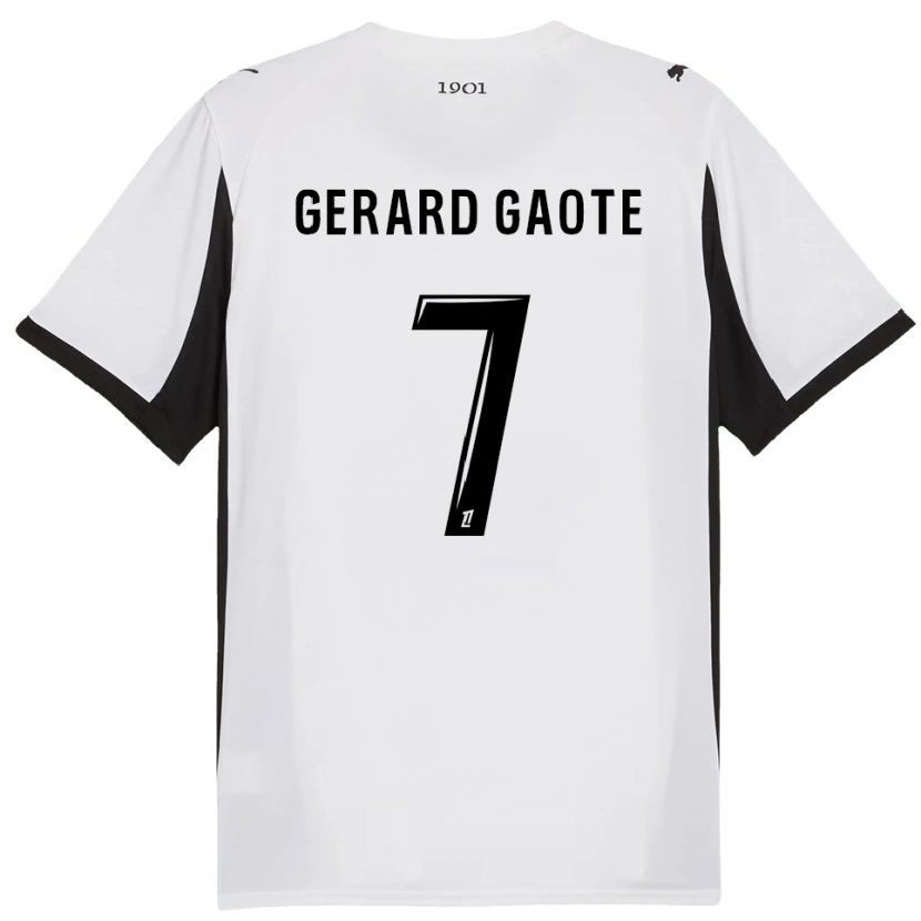 Danxen Damen Steven Gerard Gaote #7 Weiß Schwarz Auswärtstrikot Trikot 2025/26 T-Shirt Österreich