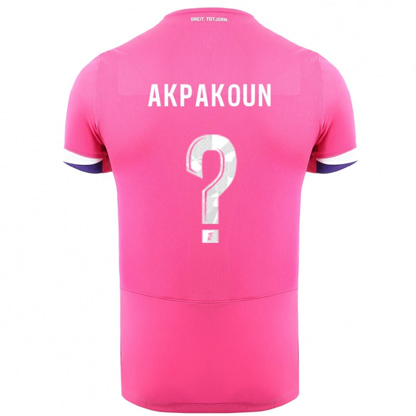 Danxen Damen Noé Akpakoun #0 Rosa Weiß Auswärtstrikot Trikot 2025/26 T-Shirt Österreich