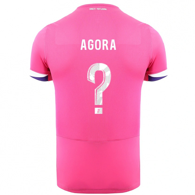 Danxen Damen Yannick Agora #0 Rosa Weiß Auswärtstrikot Trikot 2025/26 T-Shirt Österreich