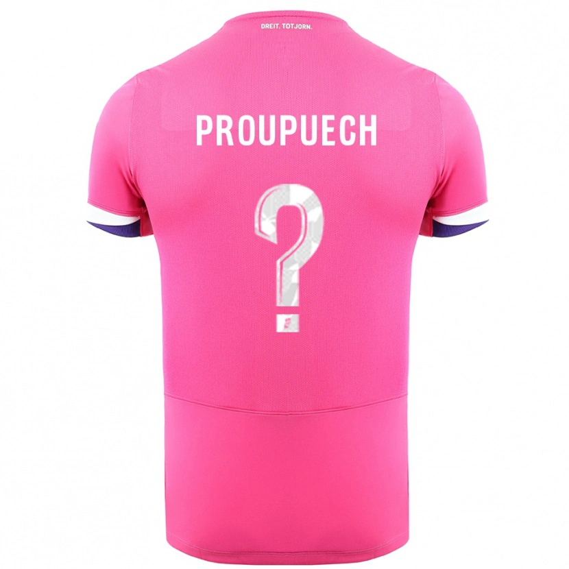 Danxen Damen Lucas Proupuech #0 Rosa Weiß Auswärtstrikot Trikot 2025/26 T-Shirt Österreich