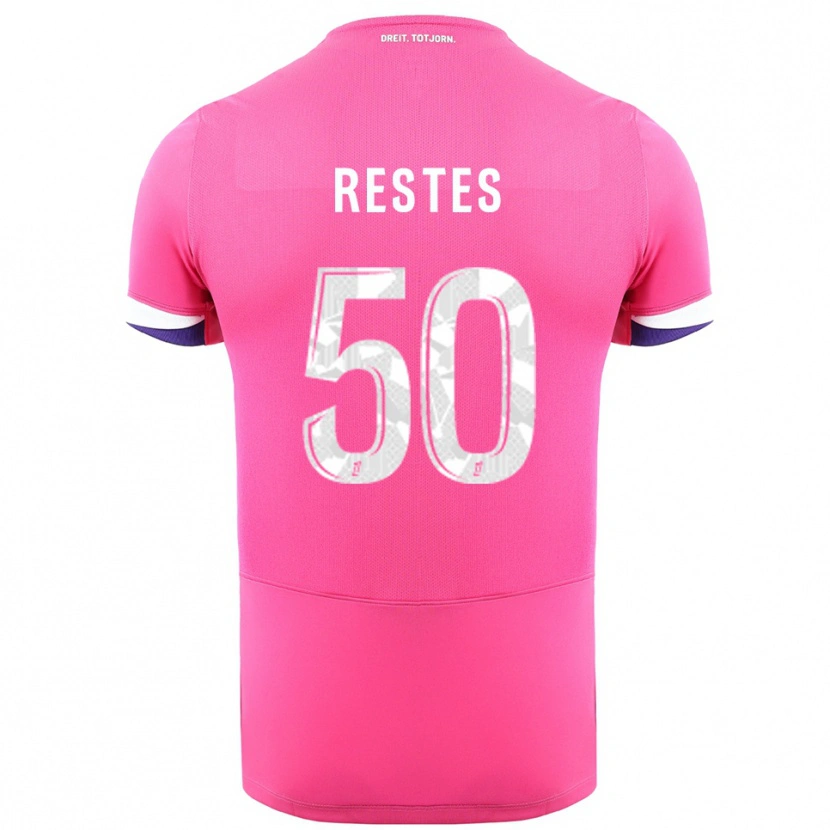 Danxen Damen Guillaume Restes #50 Rosa Weiß Auswärtstrikot Trikot 2025/26 T-Shirt Österreich