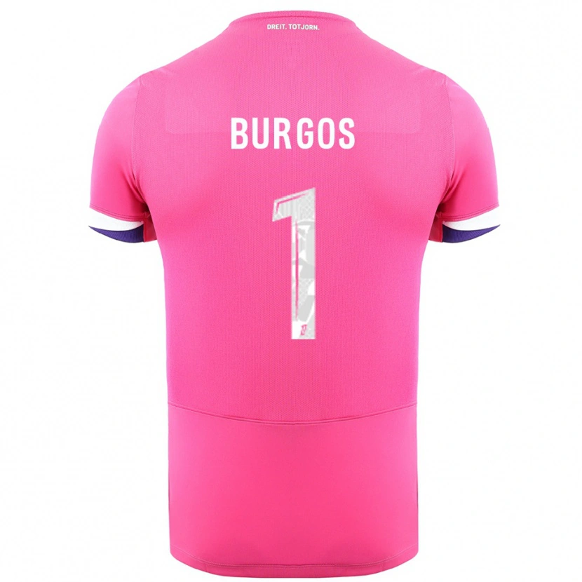 Danxen Damen Diego Burgos #1 Rosa Weiß Auswärtstrikot Trikot 2025/26 T-Shirt Österreich