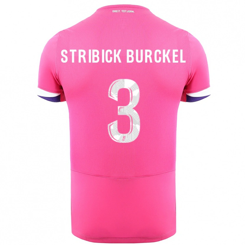 Danxen Damen Laetitia Stribick-Burckel #3 Rosa Weiß Auswärtstrikot Trikot 2025/26 T-Shirt Österreich