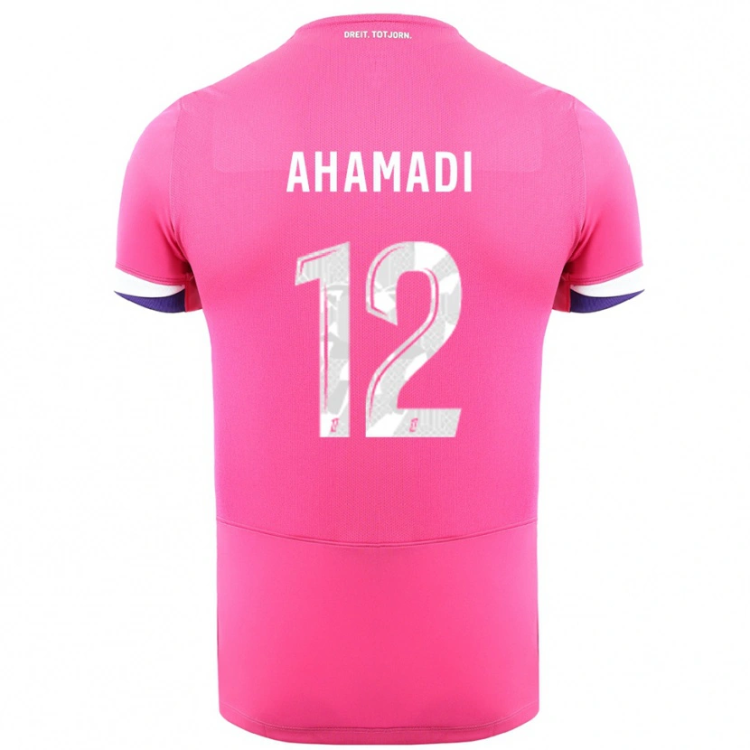 Danxen Damen Isaack Ahamadi #12 Rosa Weiß Auswärtstrikot Trikot 2025/26 T-Shirt Österreich