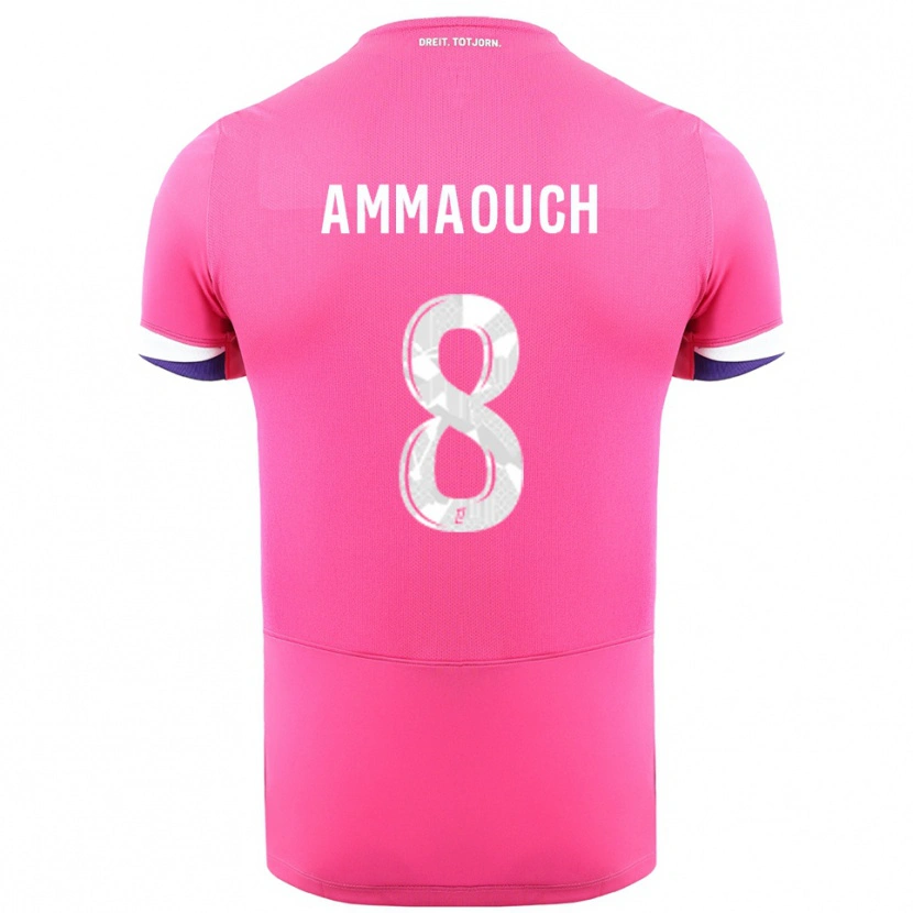 Danxen Damen Aymen Amaaouch #8 Rosa Weiß Auswärtstrikot Trikot 2025/26 T-Shirt Österreich