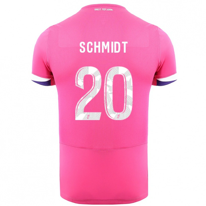 Danxen Damen Niklas Schmidt #20 Rosa Weiß Auswärtstrikot Trikot 2025/26 T-Shirt Österreich