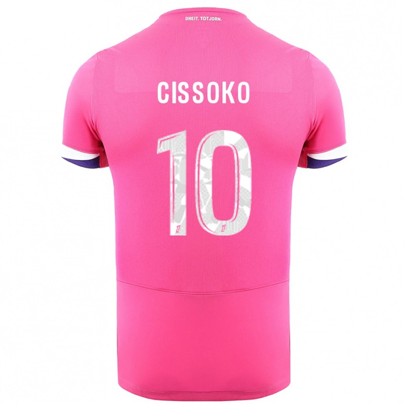 Danxen Damen Ibrahim Cissoko #10 Rosa Weiß Auswärtstrikot Trikot 2025/26 T-Shirt Österreich