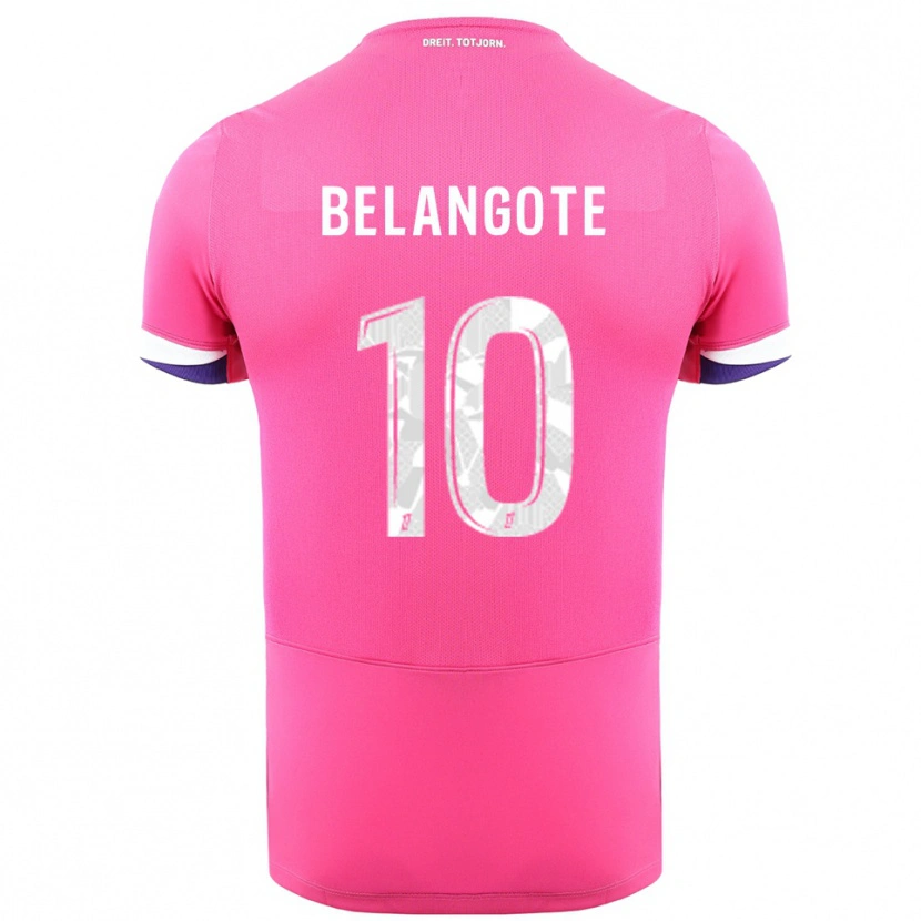 Danxen Damen Aël Belangote #10 Rosa Weiß Auswärtstrikot Trikot 2025/26 T-Shirt Österreich