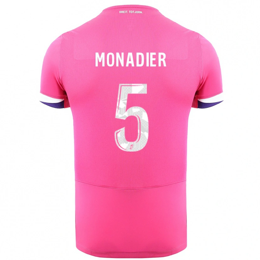 Danxen Damen Pauline Monadier #5 Rosa Weiß Auswärtstrikot Trikot 2025/26 T-Shirt Österreich