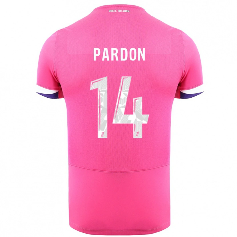 Danxen Damen Pauline Pardon #14 Rosa Weiß Auswärtstrikot Trikot 2025/26 T-Shirt Österreich