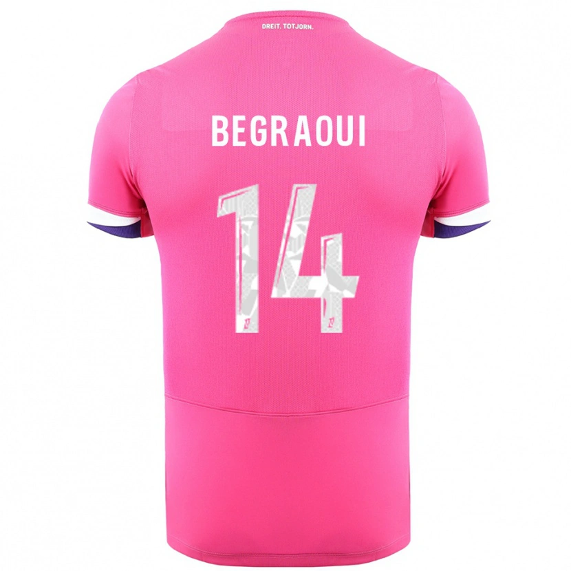 Danxen Damen Yanis Begraoui #14 Rosa Weiß Auswärtstrikot Trikot 2025/26 T-Shirt Österreich
