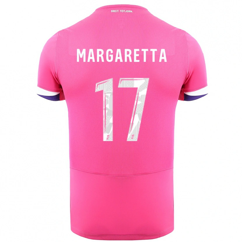 Danxen Damen Jessica Margaretta #17 Rosa Weiß Auswärtstrikot Trikot 2025/26 T-Shirt Österreich