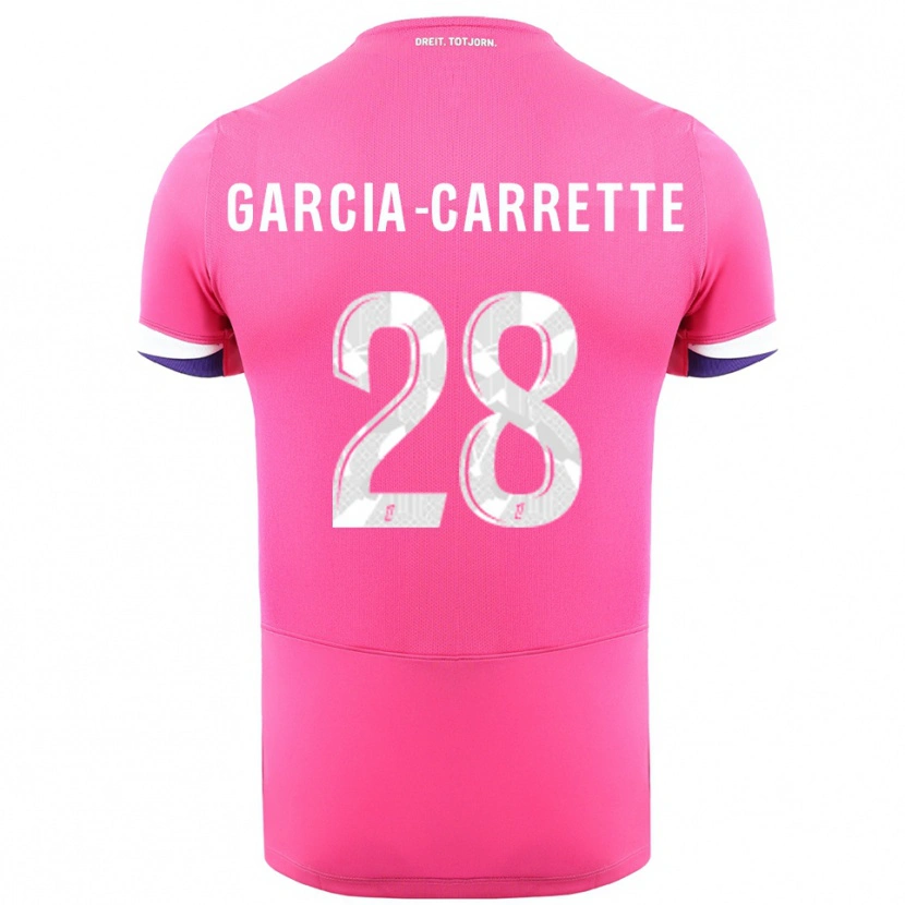 Danxen Damen Hortense Garcia-Carrette #28 Rosa Weiß Auswärtstrikot Trikot 2025/26 T-Shirt Österreich