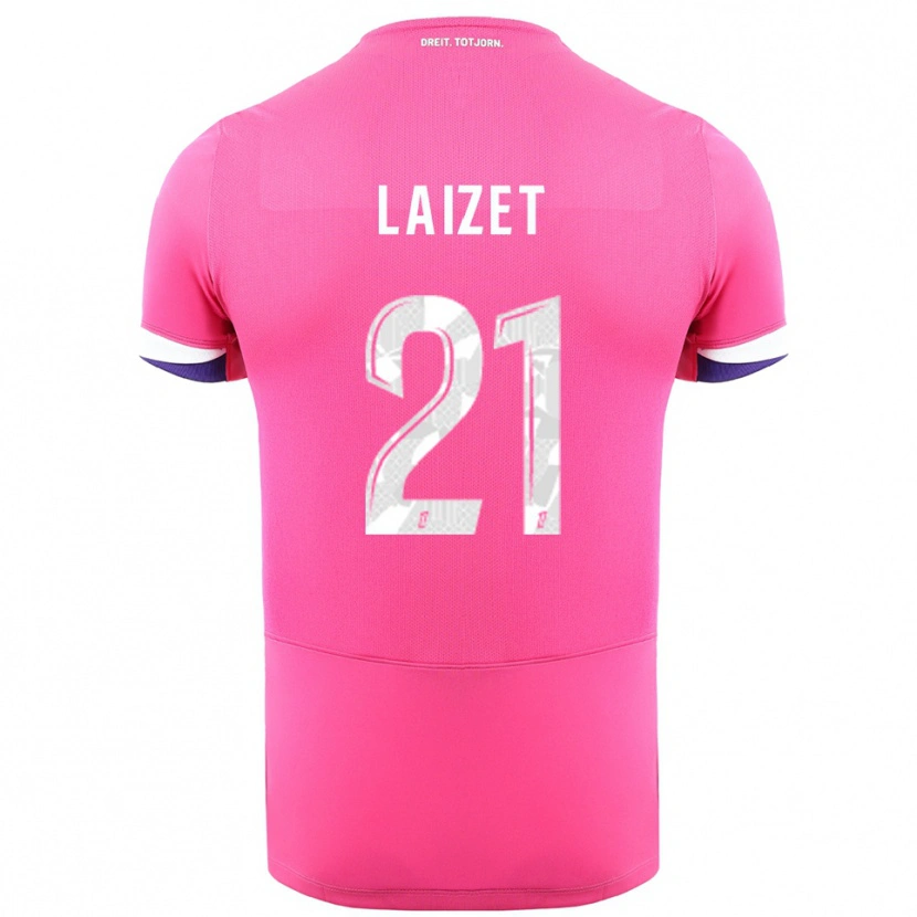 Danxen Damen Emma Laizet #21 Rosa Weiß Auswärtstrikot Trikot 2025/26 T-Shirt Österreich