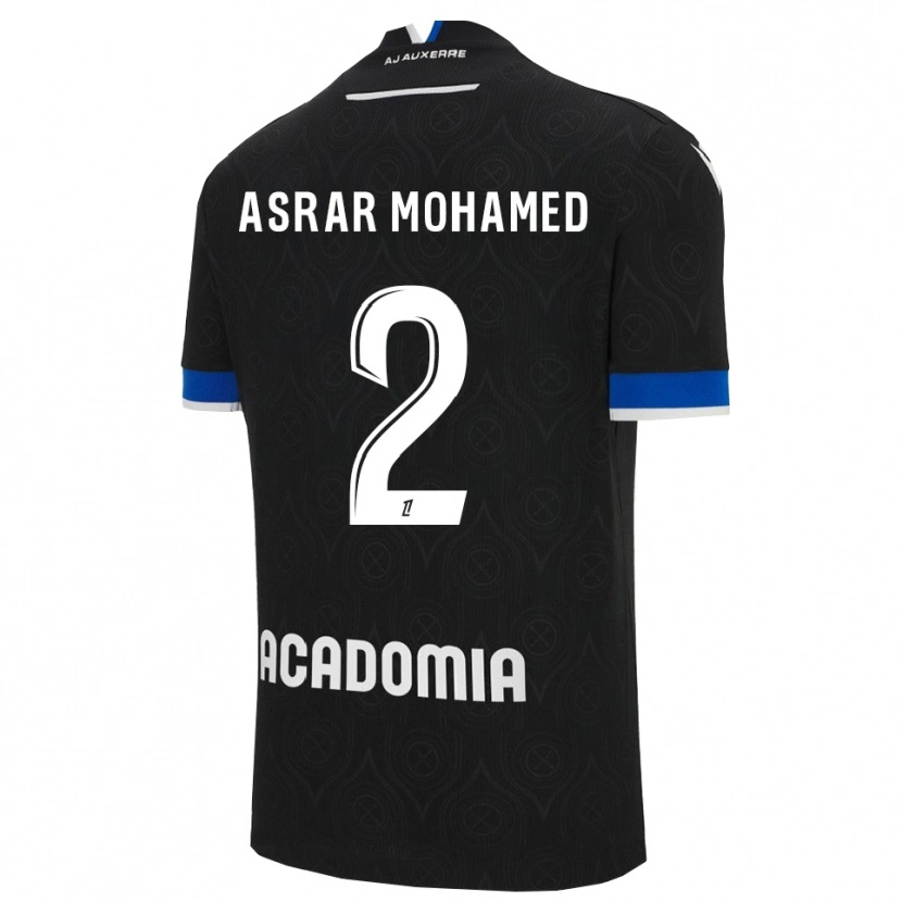 Danxen Damen El Asrar Mohamed #2 Schwarz Weiß Auswärtstrikot Trikot 2025/26 T-Shirt Österreich