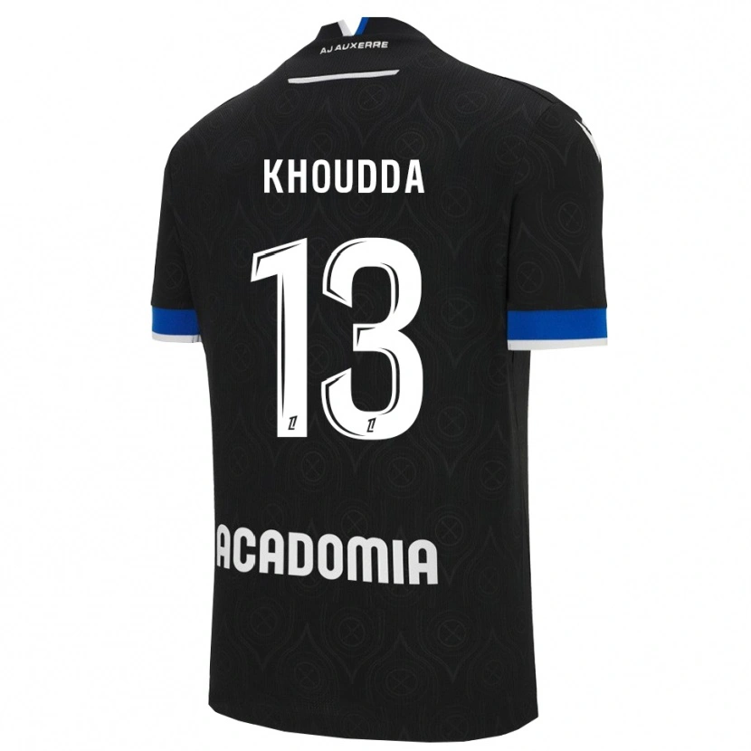 Danxen Damen Youssef Khoudda #13 Schwarz Weiß Auswärtstrikot Trikot 2025/26 T-Shirt Österreich
