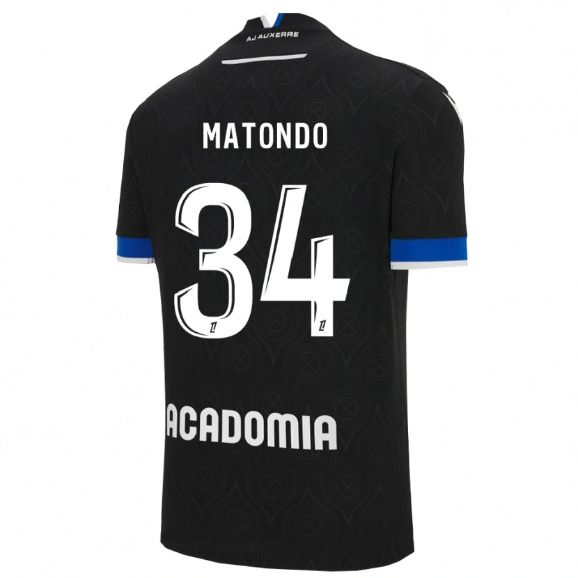 Danxen Damen Rudy Matondo #34 Schwarz Weiß Auswärtstrikot Trikot 2025/26 T-Shirt Österreich
