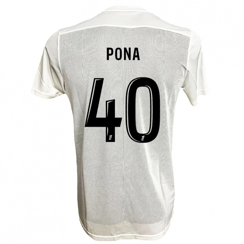 Danxen Damen Oumar Pona #40 Schwarz Weiß Auswärtstrikot Trikot 2025/26 T-Shirt Österreich