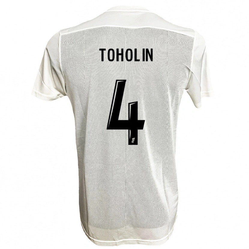 Danxen Damen Abdine Toholin #4 Schwarz Weiß Auswärtstrikot Trikot 2025/26 T-Shirt Österreich