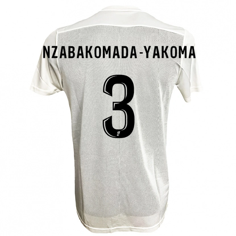 Danxen Damen Raphaël Nzabakomada-Yakoma #3 Schwarz Weiß Auswärtstrikot Trikot 2025/26 T-Shirt Österreich