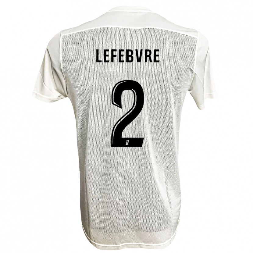 Danxen Damen Théo Lefebvre #2 Schwarz Weiß Auswärtstrikot Trikot 2025/26 T-Shirt Österreich
