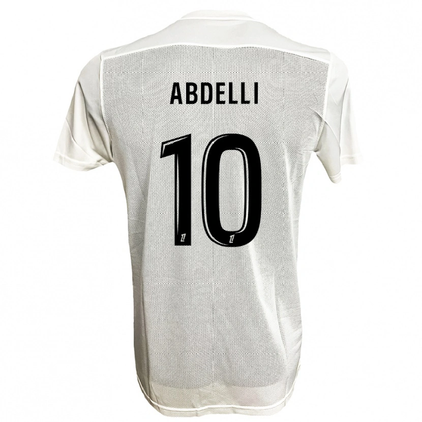 Danxen Damen Himad Abdelli #10 Schwarz Weiß Auswärtstrikot Trikot 2025/26 T-Shirt Österreich