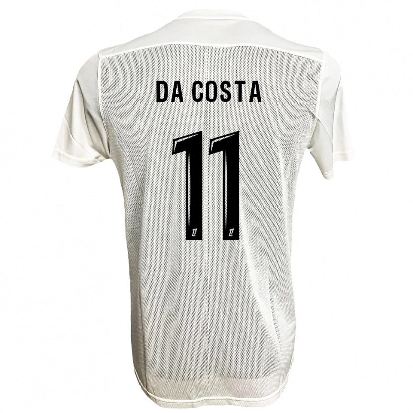 Danxen Damen Rúben Macedo Da Costa #11 Schwarz Weiß Auswärtstrikot Trikot 2025/26 T-Shirt Österreich