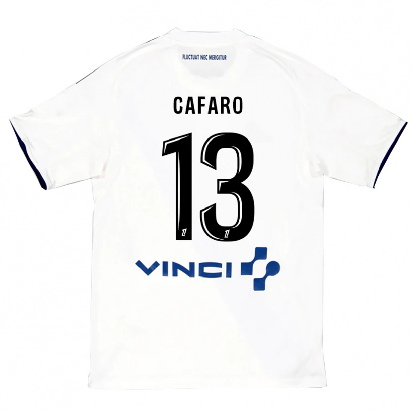 Danxen Damen Mathieu Cafaro #13 Weiß Blau Auswärtstrikot Trikot 2025/26 T-Shirt Österreich