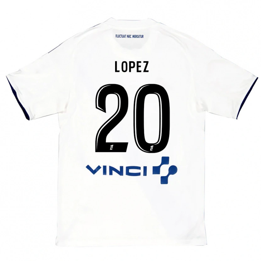 Danxen Damen Julien Lopez #20 Weiß Blau Auswärtstrikot Trikot 2025/26 T-Shirt Österreich