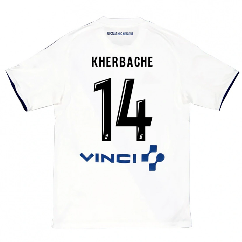 Danxen Damen Yoann Kherbache #14 Weiß Blau Auswärtstrikot Trikot 2025/26 T-Shirt Österreich