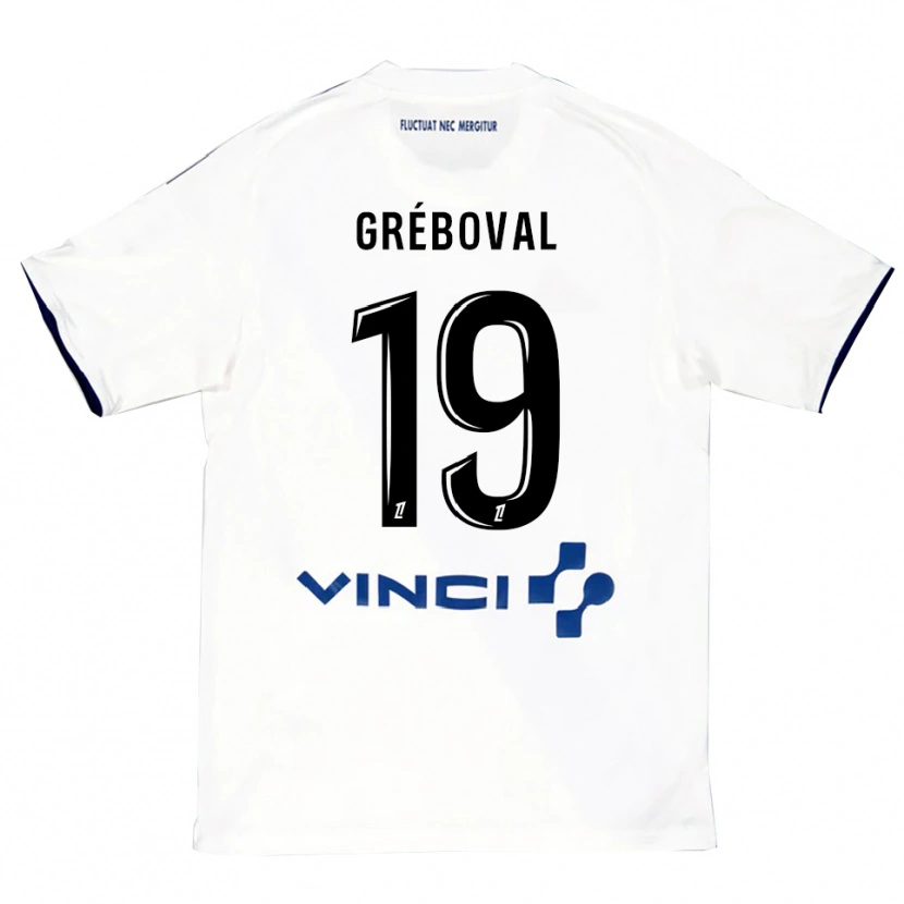 Danxen Damen Théa Gréboval #19 Weiß Blau Auswärtstrikot Trikot 2025/26 T-Shirt Österreich