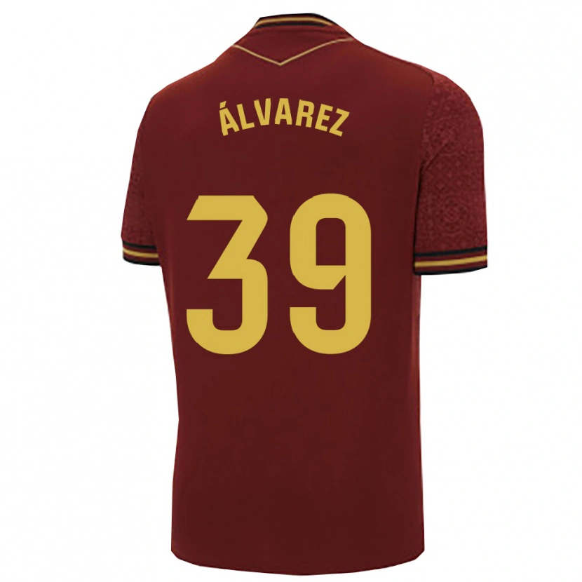 Danxen Damen Ismael Álvarez #39 Burgunderrot Gold Auswärtstrikot Trikot 2025/26 T-Shirt Österreich