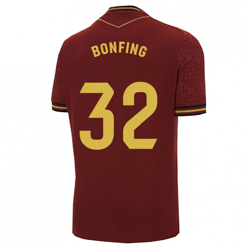 Danxen Damen Boubacar Bonfing #32 Burgunderrot Gold Auswärtstrikot Trikot 2025/26 T-Shirt Österreich
