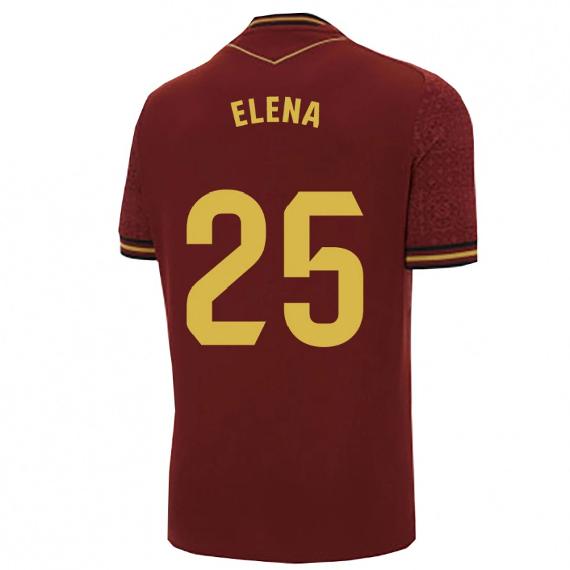 Danxen Damen Elena Gómez Labrador #25 Burgunderrot Gold Auswärtstrikot Trikot 2025/26 T-Shirt Österreich